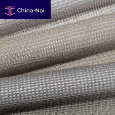 Geometric pattern sheer curtain fabric BALTICO 3267 viscosecottonpolyester