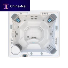 Above-ground hot tub GRANDEErectangular7-personacrylic