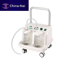Electric surgical suction pump F-100for thoracic surgeryfor minor surgeryon casters