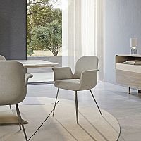 Contemporary chair Soul indoorfabricleather