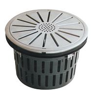 Floor-mounted air diffuser TWISTinduction