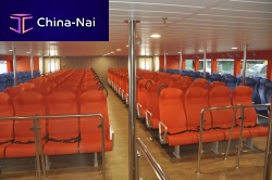 Passenger ship seat HR 1440with armrestshigh-backfloor track