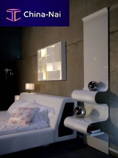 Contemporary bedside table aluminumfor hotelhome