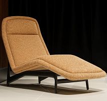 Contemporary chaise longue BARTfabricoak1-person