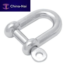 Straight shackle for sailboats S serieswith captive pinbowtwist