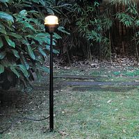 Garden lamp post FRESNELcontemporarymetalLED