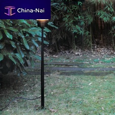 Garden lamp post FRESNELcontemporarymetalLED