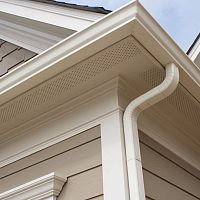 Vented soffit NICHISOFFIT / NICHITRIM SMOOTH VENTED