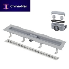 Drainage channel with grating PPpolypropylenemetal gratefor shower