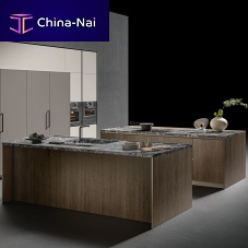Contemporary kitchen CX 13walnutMDFstone