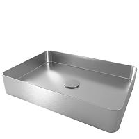 Countertop washbasin ED-500stainless steelwithout holewithout overflow