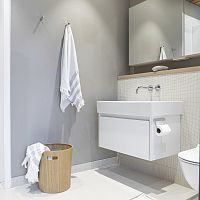 Bathroom trash can M180 seriesoakashAmerican walnut