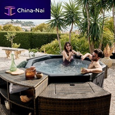 Above-ground hot tub OCTOPUSoctagonal6-person4-seater