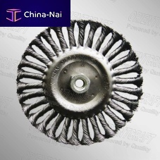 Knotted wheel brush 600.16sandingmetalfor automotive applications