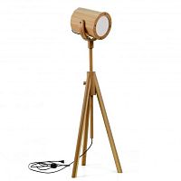 Floor-standing lamp TIJUCAwoodencontemporarycorded