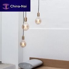 Pendant lamp FEATURE : GAIA , ELVAbrassblown glasstraditional