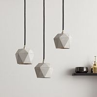 Pendant lamp [T2] BUNDLEconcretecontemporarycorded