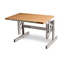Height-adjustable ergotherapy table ergo S 52on casterspediatric