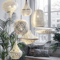 Pendant lamp CIRCLES BALLbrassnickelcontemporary
