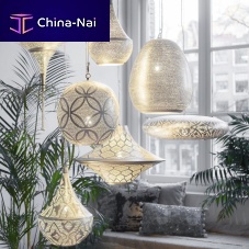 Pendant lamp CIRCLES BALLbrassnickelcontemporary