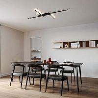 Contemporary ceiling light TRACE GRIDaluminumLEDdimmable