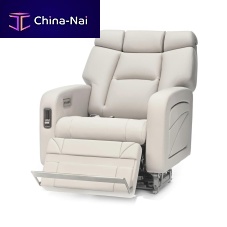 Aircraft seat cover leather