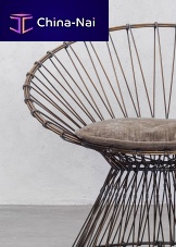 Contemporary armchair CICLOsteelbrown