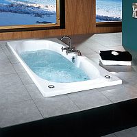 Hydromassage bathtub ROMAacrylicwhite