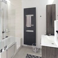 Electric towel heater/radiator ATELIER HIGHLINEcontemporaryglasswhite
