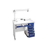 Dental laboratory workstation with shelves TM9005with lightautomatic