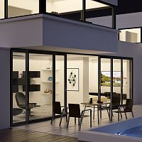 Sliding patio door IGLO HSPVCaluminumtriple-glazed