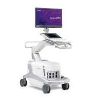 On-platform ultrasound system Aplio i900for cardiovascular ultrasound imagingB/Wcolor doppler