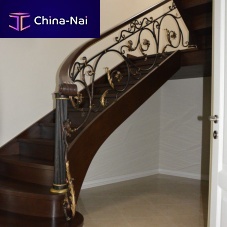 Wrought iron railing 03with barsindoorfor stair