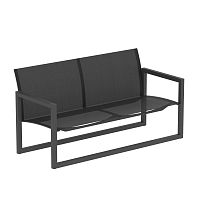 Contemporary garden bench NINIXBatyline®stainless steelwith backrest
