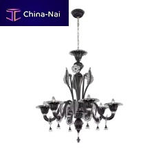 Venetian style chandelier Ducaleblown glassMurano glass6 light