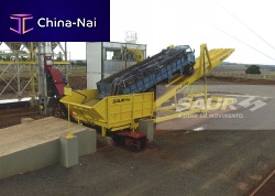 Truck transfer system for grain