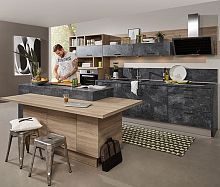 Contemporary kitchen BETONwoodenconcreteisland
