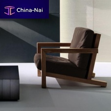 Contemporary armchair BD 21fabricleatherwooden