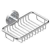 Wall-mounted soap dish Zoom.7chromed metalsatinpolished