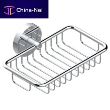 Wall-mounted soap dish Zoom.7chromed metalsatinpolished