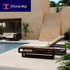 Contemporary sun lounger RIBBONfabricaluminumgarden