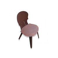 Contemporary chair MUSIC indoorCOR-TEN® steelsteel base