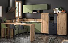 Contemporary kitchen BilliewoodenoakU-shaped