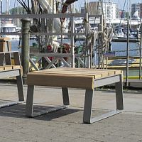 Contemporary stool RIBBON XLirokopowder-coated steel basesled base