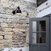 Contemporary wall light GRASoutdooraluminumstainless steel