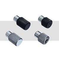 Knurled nut N7 seriescylindricalsteelstainless steel