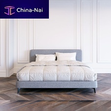Double bed MIAcontemporaryupholsteredwith headboard