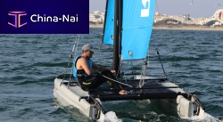 Recreational sport catamaran CAT14multiplesingle-trapeze
