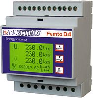 Three-phase electric energy meter PFA641H-02DIN rail
