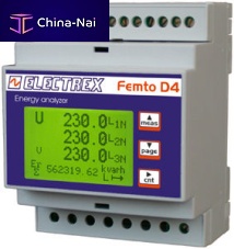 Three-phase electric energy meter PFA641H-02DIN rail